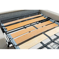 Avis Inside 75 Canapé lit CanapExpress lattes 160cm matelas mémory 22cm tête de lit intégrée cuir vachette beige