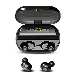 Universal G06 bluetooth casque tws stéréo business casque sans fil led power display bouchon d'oreille, micro noir