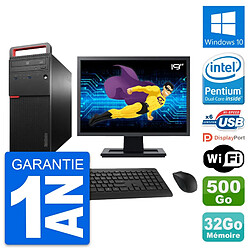 PC Tour Lenovo M700 Ecran 19" Intel G4400 RAM 32Go Disque 500Go Windows 10 Wifi · Occasion 