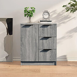 Maison Chic Buffet,Meuble de Rangement,commode pour salon,Cuisine Sonoma gris 60x30x70 cm Bois d'ingénierie -MN12272