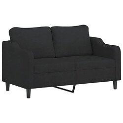 Avis vidaXL Ensemble de canapés 2 pcs avec coussins Noir Tissu