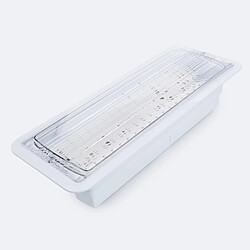 Ledkia Éclairage de Secours LED Encastrable 160lm Permanent/Non Permanent Coupe 155x400 mm 6 W Ledkia Éclairage de Secours LED Encastrable 160lm Permanent/Non Permanent Coupe 155x400 mm