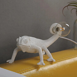 Universal Nordic Seletti lézard lumineux moderne mignon leader résine animal caméléon lampe de table chambre salon maison décoration luminaire (applique style C) pas cher