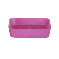 Msv Porte savon violet 'soft touch' peau de peche