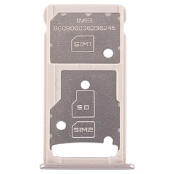 Wewoo Tiroir de Carte SIM Plateau SIM + SIM / Micro SD pour Huawei Honor 5c Or 