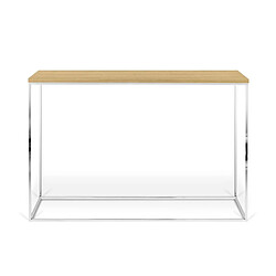 TemaHome - Console Gleam 120cm Chêne & Chrome