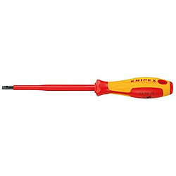 Knipex 98 20 30 Tournevis pour vis à Fente 202 mm/3 mm, Multicolore