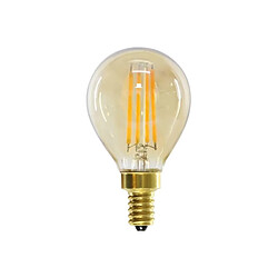 L'Héritier Du Temps Ampoule Sphérique à LED E14 Puissance 2W Dimmable Lumière Ambrée 7x4x4cm