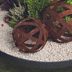 Jardinex Boule déco jardin ... 40 cm - Rouille