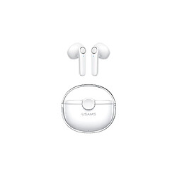 Usams Ecouteurs True Wireless Bluetooth 5.1 - Blanc - Design Ultra Premium 