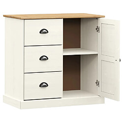 Acheter Maison Chic Buffet commode,console avec tiroirs pour rangement VIGO 78x40x75 cm blanc bois massif de pin -MN66712