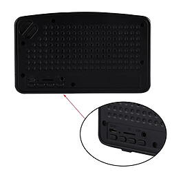 Wewoo Enceinte Bluetooth noir Haut-parleur stéréo portatif sans fil V4.2 avec cordon, microphone intégré, prise en charge des appels mains libres, carte TF et entrée AUX FM, distance Bluetooth: 10 m pas cher