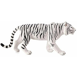 MOJO White Tiger RAplique rAaliste de jouet animalier international Figurine peinte A la main 