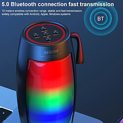 Yonis Enceinte Bluetooth 5W Son Puissant RGB TWS 1200mAh