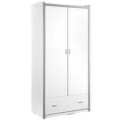 VIPACK Armoire 2 portes Bonny - Blanc