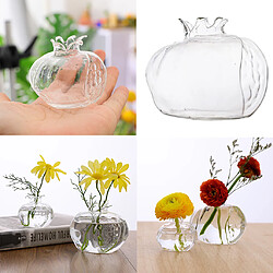 Acheter 2x Mini Forme De Vase En Verre Clair Fleur Plante Terrarium Vase Conteneur