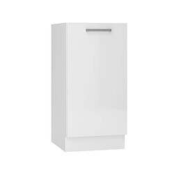 Pegane Meuble bas de cuisine avec 1 porte coloris blanc - longueur 40 x profondeur 44,60 x hauteur 82 cm 