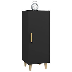 Maison Chic Buffet,Meuble de Rangement,commode pour salon,Cuisine Noir 34,5x34x90 cm Bois d'ingénierie -MN60125 pas cher