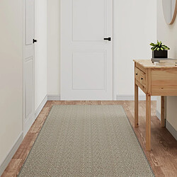 vidaXL Tapis de couloir aspect sisal argenté 80x300 cm