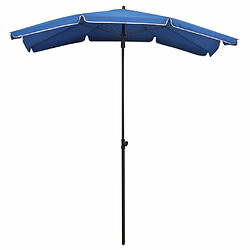 Maison Chic Parasol Jardin | Parasol de jardin avec mat 200x130 cm Bleu azuré - GKD13162