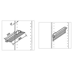 Avis Emuca PORTE PANTALON EXTENSIBLE 450MM CHROMEE