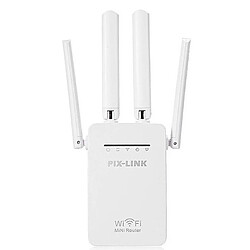 Wewoo Routeur sans fil Répéteur de WiFi intelligent avec 4 antennes WiFispécification de prise britannique blanc