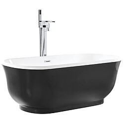 Acheter Beliani Baignoire îlot noire 170 x 77 cm TESORO