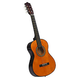 vidaXL Guitare classique pour débutants et enfants 1/2 34" Tilleul 