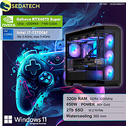 Sedatech PC Gamer • Intel i7-13700KF • RTX4070 Super • 32 Go RAM • 2To SSD M.2 • Windows 11