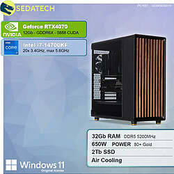 Sedatech Workstation • Intel i7-14700KF • RTX4070 • 32Go DDR5 • 2To SSD M.2 • Windows 11