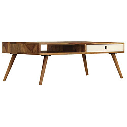 vidaXL Table basse 110x50x35 cm Bois massif