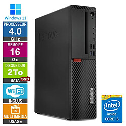 Lenovo M720s i5-8400 4GHz 16Go/2To SSD Wifi W11 - Reconditionné