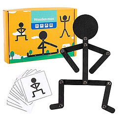 Universal Homme sportif en bois Montessori Education Puzzle Jouets Jeux Bébé Imagination Jouer Cadeaux 