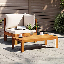 vidaXL Salon de jardin avec coussins 2 pcs bois massif acacia