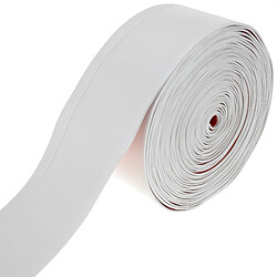 Primematik Plinthe flexible autocollante 70 x 20 mm. Longueur 10 m blanc