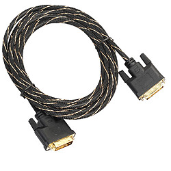 Câble DVI DVI-D 24 + 1 M à M Plaqué or Double Link Lead pour téléviseur 0.5m
