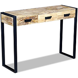 Maison Chic Table console | Meuble d'entrée | Table d'appoint avec 3 tiroirs Bois de manguier 110 x 35 x 78 cm -GKD97984 pas cher