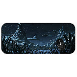 Universal (750x300x3) xxl jeu grand pavé de souris nuage nocturne nature étoilé ciel fantasme bords pad mince