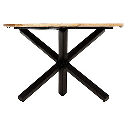 vidaXL Table à manger Rond 120x76 cm Bois de manguier massif