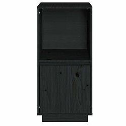 Avis Maison Chic Buffet,Meuble de Rangement,commode pour salon,Cuisine Noir 38x35x80 cm Bois de pin massif -MN15574