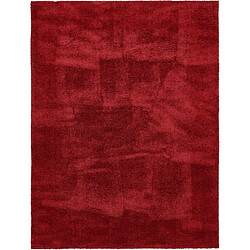 Hadorn Tapis shaggy 365x275 rouge Luzern 