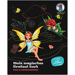 URSUS 24530001F Mon livre magique à gratter fée et princesses Motif fée et princesses 21 x 26 cm