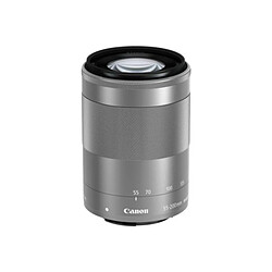 Objectif pour Hybride CANON EF-M 55-200mm argent f/4.5-6.3 IS STM