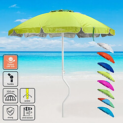 Parasol de plage léger visser protection uv GiraFacile 200 cm Ermes