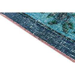 Avis Vidal Tapis de laine 241x135 turquoise Ultra Vintage