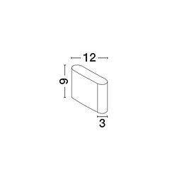 NOVA LUCE Applique e SOHO Blanc LED 2x3 W