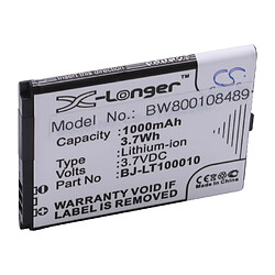 vhbw Li-Ion Batterie 1000mAh (3.7V) pour téléphone portable, smartphone Panasonic KX-TU327, KX-TU327EX comme BJ-LT100010.