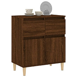 Acheter Maison Chic Buffet,Meuble de Rangement,commode pour salon,Cuisine Chêne marron 60x35x70 cm Bois d'ingénierie -MN54171