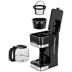 Cafetière à Filtre Machine à Café Électrique Programmable 15 tasses 1,8 Litre, 950, Noir/Argent, MPM, MKW-05