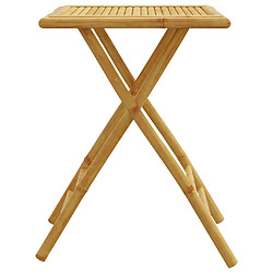 Acheter vidaXL Table de jardin pliable 55x55x75 cm bambou